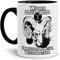 Sternzeichen-Tasse Widder - Innen & Henkel Schwarz - Geburtstag/Astronomie/Sternen-bilder/mit Spruch/Witzig/Kaffeetasse/Mug/Cup - Qualität Made in Germany