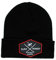 DRESSED IN MUSIC PLAY WITH ME Beanie mit Krempe für Männer/Frauen Surf Monkey® - Einheitsgröße - Original Cuffed Beanie - Wintermütze (Schwarz)