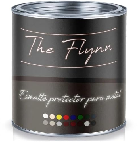 Pintura para metal exterior pintura para metal excelente protección antioxidante - cobertura excepcional - ¡colores impecables! (1 L, Verde musgo (RAL 6005)) The Flynn