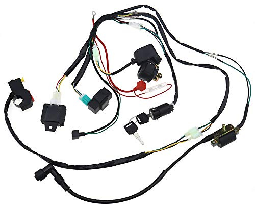 Motor Start Kabelbaum Bausatz für 50cc 70cc 90cc 110cc 125cc PIT Quad Dirt Bike ATV Dune Buggy Gleichrichter Zündanlage CDI Einheit