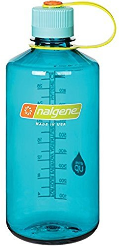 Nalgene Tritan 32 oz Narrow Mouth BPA-Free Water Bottle, Cerulean