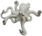 Comfy Hour Under The Sea Collection 17,8 cm dekorativer Oktopus-Schlüssel-Kleiderhaken, Wandhaken, Polyresin, Ocean Voyage Collection