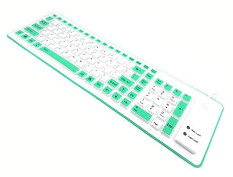 1 pc Mini USB Slim Filaire Petit Clavier Pliable Silicone Clavier USB Filaire Imperméable Clavier