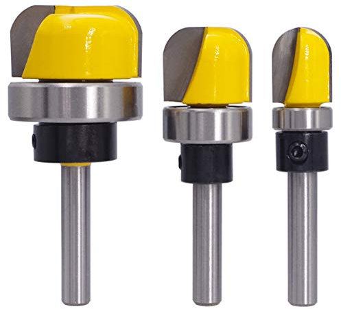 Wolfride 3 Stück Geschirr Tranchier-Bits Geschirr Cutter Router Bits Schüssel und Tablett Router Bits