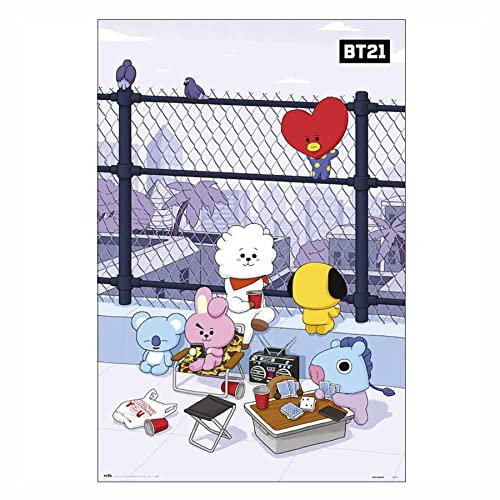 Close Up BT21 Poster Rooftop (61cm x 91,5cm) + Ü-Poster