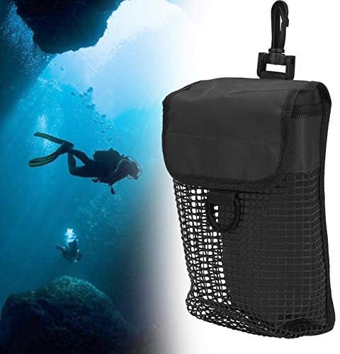 Mesh-Tauchtasche, Tragbare Mesh-Nylon-Tauchausrüstungstasche mit Schnalle, Abnutzungsresistente PVC-Gewebe Tauchen Mesh Gear Bag, für Speerfischen, Strand und Sportausrüstung