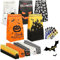 TOOELMON Halloween Geschenktüten - 50 Stück Klein Partytüten, Süßigkeiten Papiertüten Mit Aufkleber, Candy Tüten für Party