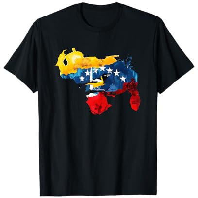 Mapa venezolano - Bandera venezolana - Regalo de Venezuela de colores Camiseta