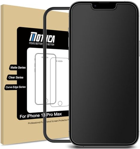Mothca Panzer Matt Glas für iphone 13 Pro Max/ 14 Plus (6,7 Zoll), 2.5D Matt Schutzfolie Screen Protector, Blendschutz, Anti-Fingerabdruck, Anti-Bläschen (1 Stück)