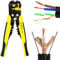 Electrical Wire Striper, Wire Cutter for Fencing Cable Cutter Quickwire Splitter Electrical Snips Cable Cutter Heavy Duty Cable Crimping Tool Wire Cutters Heavy Duty Terminal Crimper Electricians