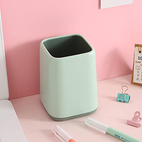 croselyu Simple Pen Holder Storage Pen Holder Makeup Brush Vase Brush Pot Cute Pen Holder Desk Decoration,1 Pce (Green,Ordinary)