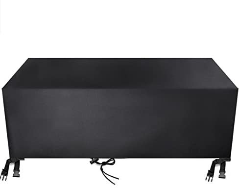 Leju Art Abdeckung für Gartenmöbel 220x150x90cm Alle Größen Abdeckplane für Gartenmöbel Wasserdicht Staubdicht Anti-UV Schwerlast 420D Oxford Schutzhülle Quadratisch für Gartenmöbel Gartentische
