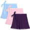 Durio ballettkleidung mädchen Wickelröcke Trikot tanzkleid transparentem Chiffon antistatisch für Kinder 3 Paar-B 130-150 (Tag Size L)
