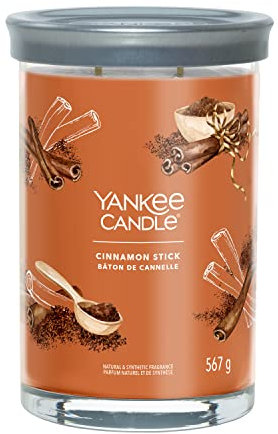 Yankee Candle Signature Duftkerze ; große Tumbler-Kerze mit langer Brenndauer „Cinnamon Stick“ ; Soja-Wachs-Mix ; Perfekte Geschenke für Frauen