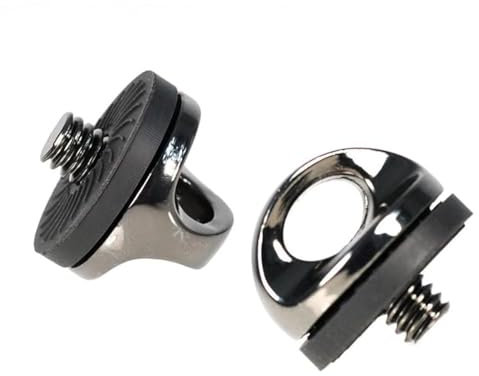 XiXiYang 2 pcs 1/4 Neck Strap Screw Holder Metal Camera Screw Tight Connection Screw Adapter for Quick Release Quick Install Neck Sling Strap Holder Compatible with Canon/Nikon/Sony/Panasonic Etc.