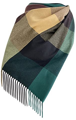 Schal Damen Winter Kariert Groß Kuschelig Elegant Schlupfschal Deckel Herbst Winter Winterschal Lang XXL Warm Karo Plaid Kariert Deckenschal Halstuch Damenschal Poncho