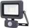 REV Aussenlampe mit Bewegungsmelder FLARE -Wandleuchte aussen IP44, LED Lampe 20W, 1700 Lumen, 6500K, Erfassungswinkel 120° auf 9m, anthrazit