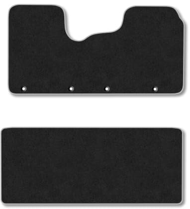 Renault Trafic (2014+) [Crew Cab] Carpet Car Mats | Grey Edge Trim Tailored Fit Floor Mats Full Coverage Protection Accessories Easy Clean Anti Slip Made in the UK