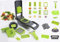 Vegetable Chopper, 17 in 1 Mandoline Onion Cutter, Kitchen Multifunction Veggie Dicers, Food Fruits Veg Garlic Potato Salad Carrot Spiral Slicers, Mini Manual Hand Grater Machine with Safety Gloves