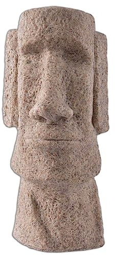 NUNETH Osterinsel Moai-Statue, Heimkollektion, Skulptur, Gartendekor-Figuren, Schreibtisch-Harzornamente, 11,9 cm