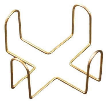 Metal Coaster Holder Square Drink Cup Rack, Coffee Mug Kitchen Gadget Cup Mat Tray, Iron Storage Rack Coaster Holder(A-Gold)