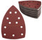 50 Stück Schleifpapier Dreieckschleifer 11-Loch Schleifpads 180 Körnung Klett Schleifpapier Mouse Schleifpapier Schleifblätter für Dreieckschleifer 155 x 108 mm