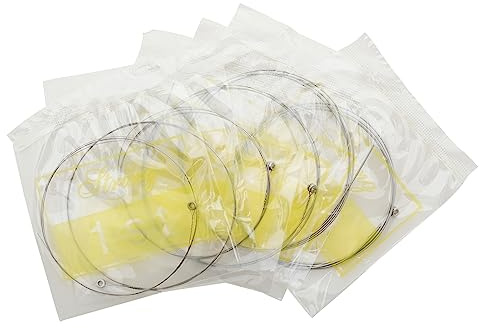 COMETX Gitarrensaiten 6 Stück E-Gitarrensaiten vernickelt Ball-end Stahlkern 6 Saiten Set Individuell gewickelt für E-Gitarre 009-042 Zoll