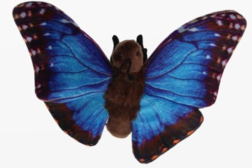 Cornelissen - 1043115 - Morphofalter, Schmetterling, Blau, Plüsch, Stofftier, 20cm, Waschbar bis 30 Grad