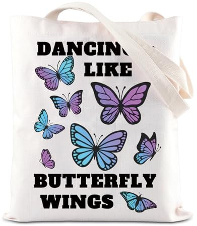 TGBJE Kpop Album-Geschenk, Tanzen wie Schmetterlingsflügel, Tragetasche, K-POP Musikliebhaber, Geschenk, K-POP Band Fans, Einkaufstasche, Musikgeschenk, Tragetasche mit tanzenden Flügeln