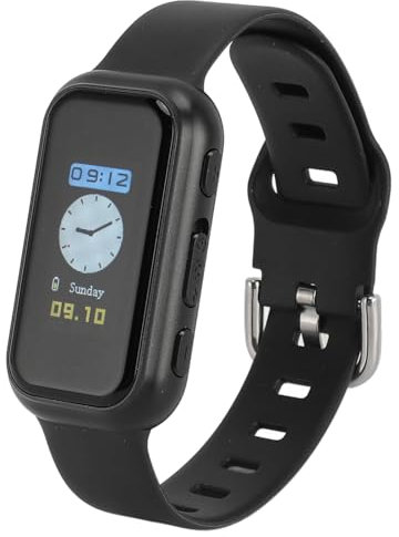 Reloj con Grabadora de Voz, Grabadora de Pulsera con Reproducción de MP3 con Reducción de Ruido HD, Reloj con Grabadora Activada por Voz con Cifrado de Archivos para Reuniones de