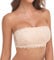Cavotor Lace Strapless Bra for Women Wireless Bandeau Bra Seamless Padded Bralette Tube Top Sexy Stretchy Comfortable Bras (Beige,M)