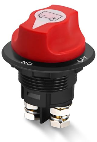 Interruptor aislador de batería 100A Interruptor aislante de batería para automóvil Interruptor principal 12V 24V 32V, interruptor de encendido/apagado para caravanas, yates, furgonetas, camiones