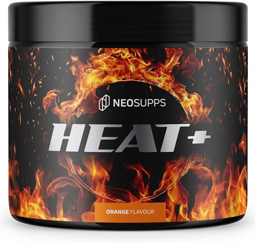 NEOSUPPS Heat+ Diät-Unterstützung, Orangengeschmack mit L-Carnitin L-Tartrat, Unterstützt den Fettstoffwechsel, Verbessert Konzentration und Fokus, Erhöht den Energieverbrauch