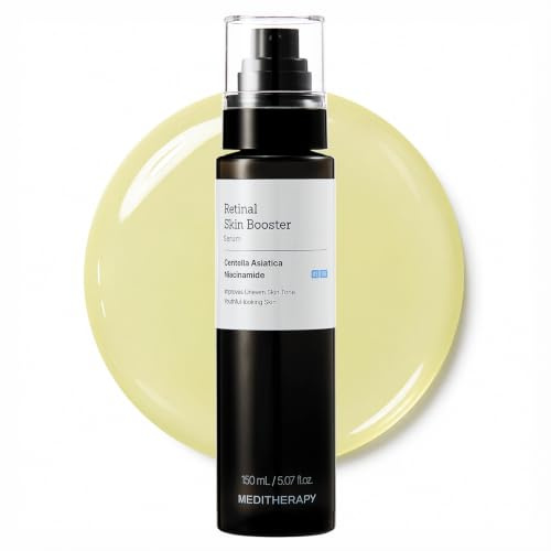 MEDITHERAPY Retinal Skin Booster Serum | Retinaldehyde, Niacinamide Anti-Aging Serum - K-Beauty Facial Serum for Fine Lines, Firming & Radiance | Hydrating Face Serum All Skin Types, 5.07 fl oz