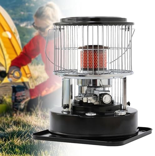 Hydravex Calentador de Queroseno portátil, Estufa de Queroseno para Acampar, Pescar en el Hielo, Estufa de calefacción para Exteriores e Interiores, para Calentar, cocinar Alimentos, Acampar