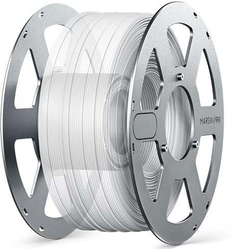 MarsWork 3D-Drucker-Filament, wiederverwendbare Aluminiumspule, kompatibel mit 1 kg, 1,75 mm PLA/TPU/ABS/PETG Filament, kompatibel mit Bambu Lab Filament-Nachfüllpackung, nachhaltige Drucklösung (ohne
