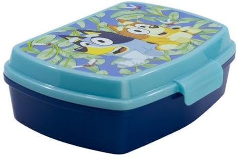 ALMACENESADAN;5463; Pack vuelta al cole y regalo; compuesto por fiambrera-Sandwichera rectangular multicolor, producto reutilizable, sin BPA (blue)