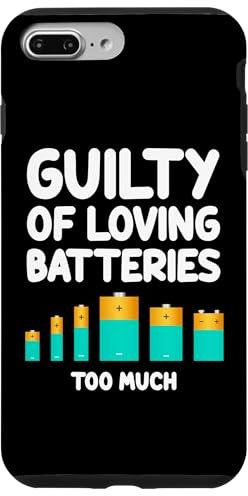 Coque pour iPhone 7 Plus/8 Plus Coupable d'aimer les batteries Trop d'énergie renouvelable