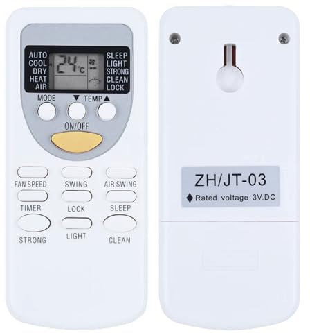 GOUYESHO New ZH/JT-03 - Telecomando di ricambio per CHIGO AC A/C condizionatore ZH/JT-01 ZH/JT-08 ZH/JG-01, per Everwell ZH/JT-01, per ElginZH/JT-01 ZH/JT-03, per EcOx ZH/JT-03 ZH/JT-01 G1111.CWS8