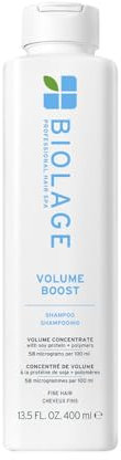 Biolage Volumen-Shampoo für feines und dünnes Haar, feuchtigkeitsspendend, Volumen und Stärke, angereichert mit Sojaprotein und Polymern, Volume Boost, 400 ml