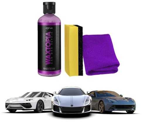 Qinux Waxtopia Autolack-Reparatur-Creme, Reparatur-Creme, Lackreparatur, mit Schutzwachs, einfache Anwendung zu Hause