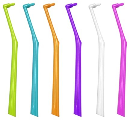 6 Stück Zahnspangenbürste Interdentalbürsten mit Weichen Borsten für Backenzähne Weisheitszähne Feinreinigung