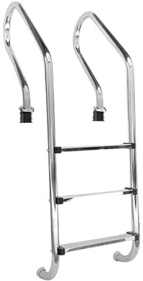 HXYhydrypd Scaletta Piscina, Gradini Interrati in Acciaio Inox 304 a 2/3 Gradini, Scala Piscina per Interni Ed Esterni, Facile da Montare(3 Steps)