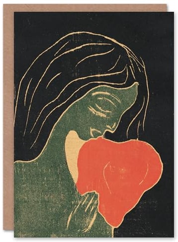 Artery8 Edvard Munch Art Card The Heart Hjertet Painting