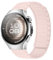 RosMank 18mm Correa de silicona Compatible con Huawei Watch 5 42mm/GT 5 Pro 42mm, Correa de Repuesto Magnética para Huawei Watch GT 5 41mm/GT4 41mm, Rosa