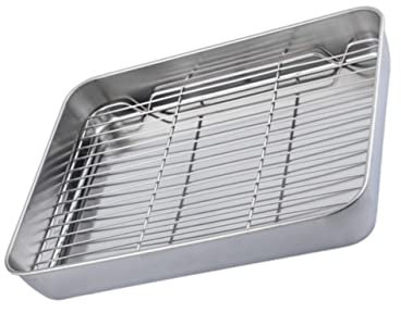 LAPYAPPE 1Ensemble Plaques de Cuisson Japonaises Acier Inoxydable Plaque de Antiadhésive Cadre pour Maison Boulangerie