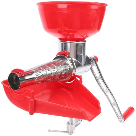 Glomora Gloora Tomate Manual, Colador Aleación de Aluminio Fabricante de Salsa de Tomate Multiusos Molino de Alimentos para Verduras Salsa de Frutas de Jengibre