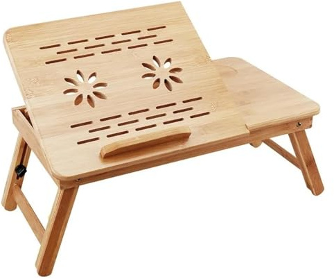 LYVQZPWLR Mesa con Ruedas, Tabla Plegable los 50x30cm de la Bandeja de la Cama de la Altura Ajustable for el Escritorio del Ordenador portátil