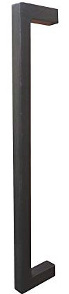 GedoTec massiver Stoßgriff aus Gusseisen | Haustür-Griff Antik schwarz Schmiedeeisen | Türbeschlag/Relinggriff | 1881 | Länge 800 mm | 1 Stück - Stangengriff Vintage inkl. Befestigungsmaterial