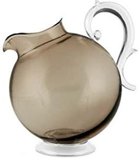 CARAFFA IN PLEXIGLASS COLORE FUME' TRASPARENTE